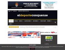 Tablet Screenshot of eldeporteconquense.com